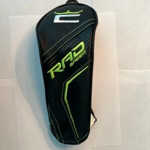Cobra Golf RAD Fairway Wood Headcover w/Wheel Tag Black/White/Lime Green
